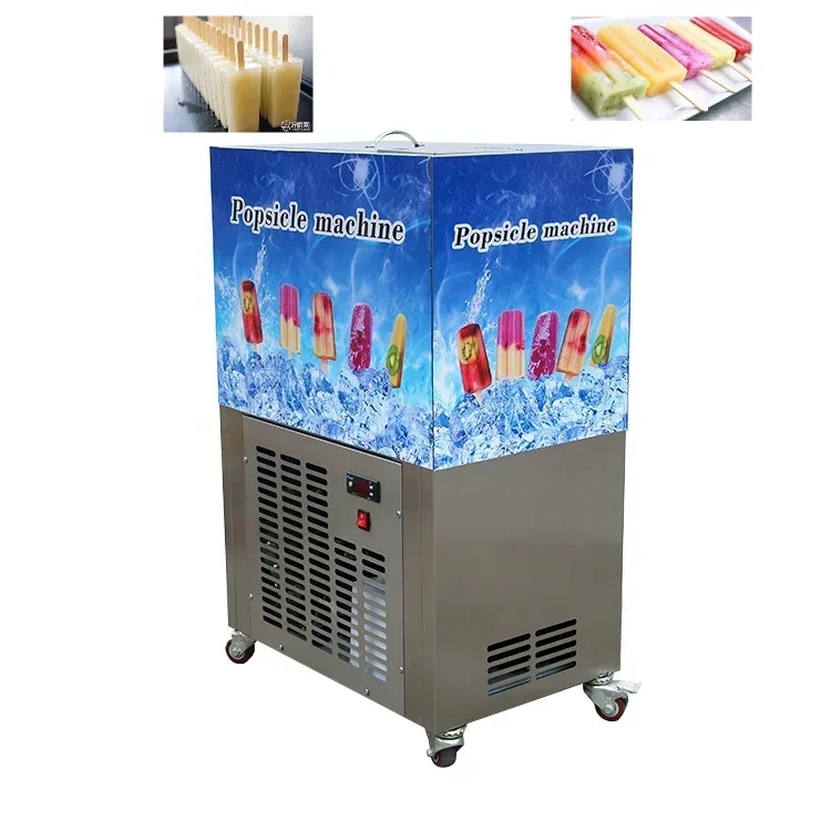 Commercial Stainless Steel Stick Ice Cream Making Machine Automatic Ice Lolly Maker for Snack Bar Shop