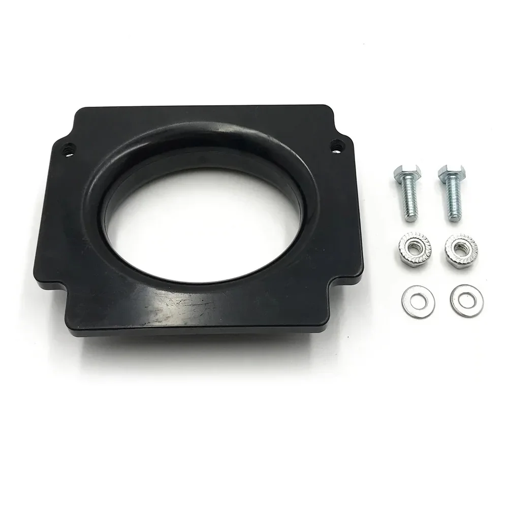 Black Air Filter Intake Adapter for Yamaha Banshee (All Years) Aftermarket Motorcycle Accessories & Parts ABS Plastic