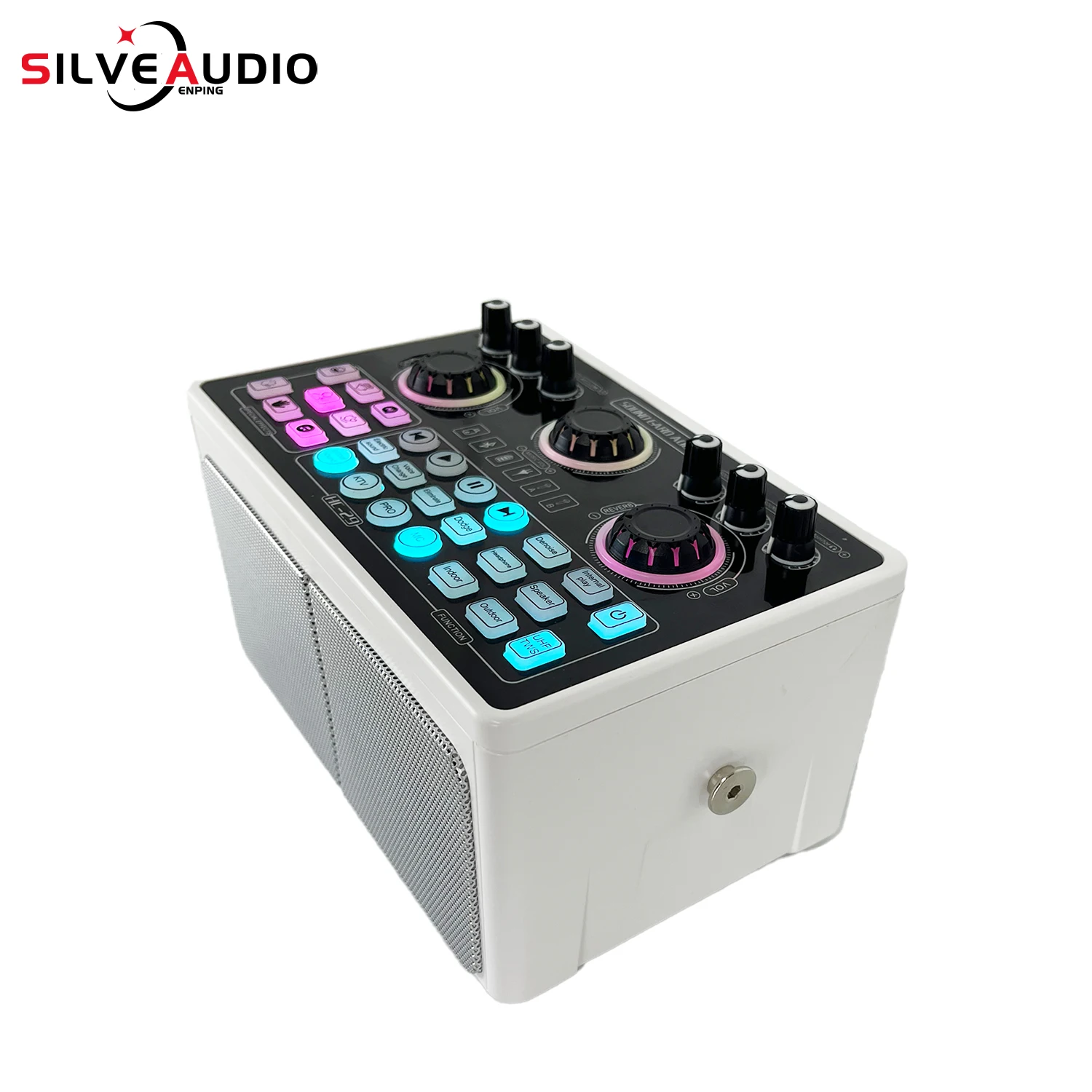 Zdjęcie 6: GAX-HC29 Przenośny system głośników 3 w 1 Interfejs audio z mikrofonami Karta dźwiękowa