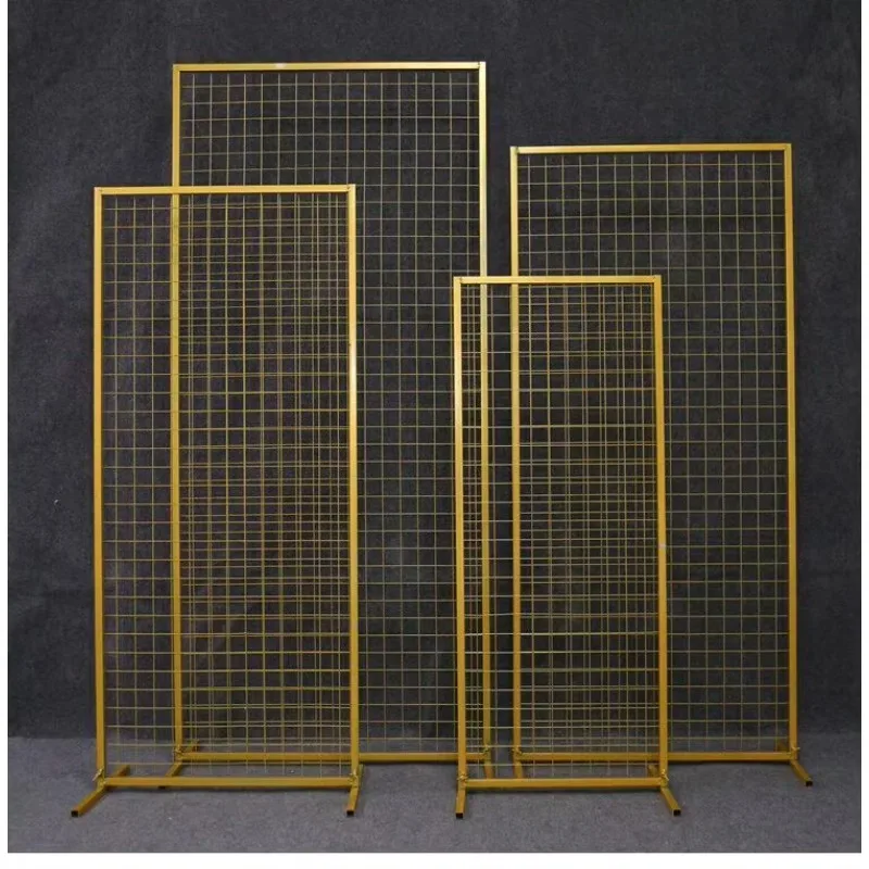 arch supplies rectangular metal mesh screen carton background rack, suitable for parties, festivals, stage background decoration