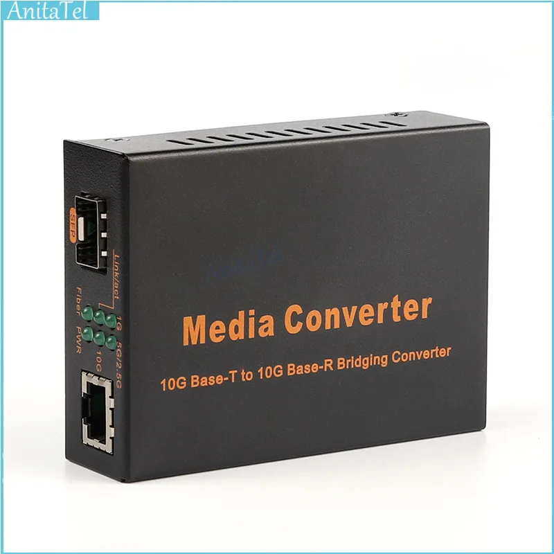 

1.25G/2.5G/10G Optical Media Converter RJ45 SFP Transceiver Ethernet Switch Fiber SFP+