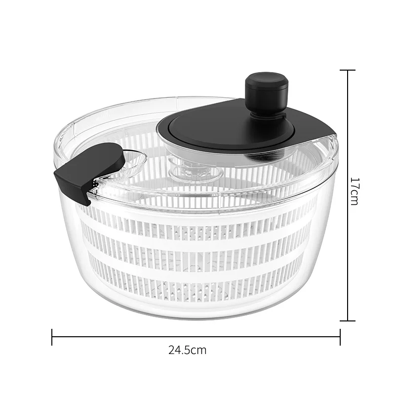 Vegetable Dehydrator, Home Fruit Salad Dehydrator, Can Be Used as a Vegetable Washing and Draining Basket, 4L Large Capacity