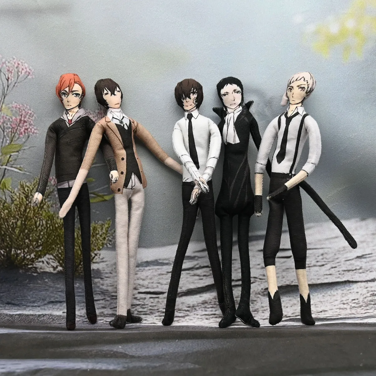 

15/28cm Anime Nakahara Chuya Dazai Osamu Nakajima Atsushi Ryunosuke Akutagawa Plush Doll Soft Figure Stuffed Cosplay Toy Gift