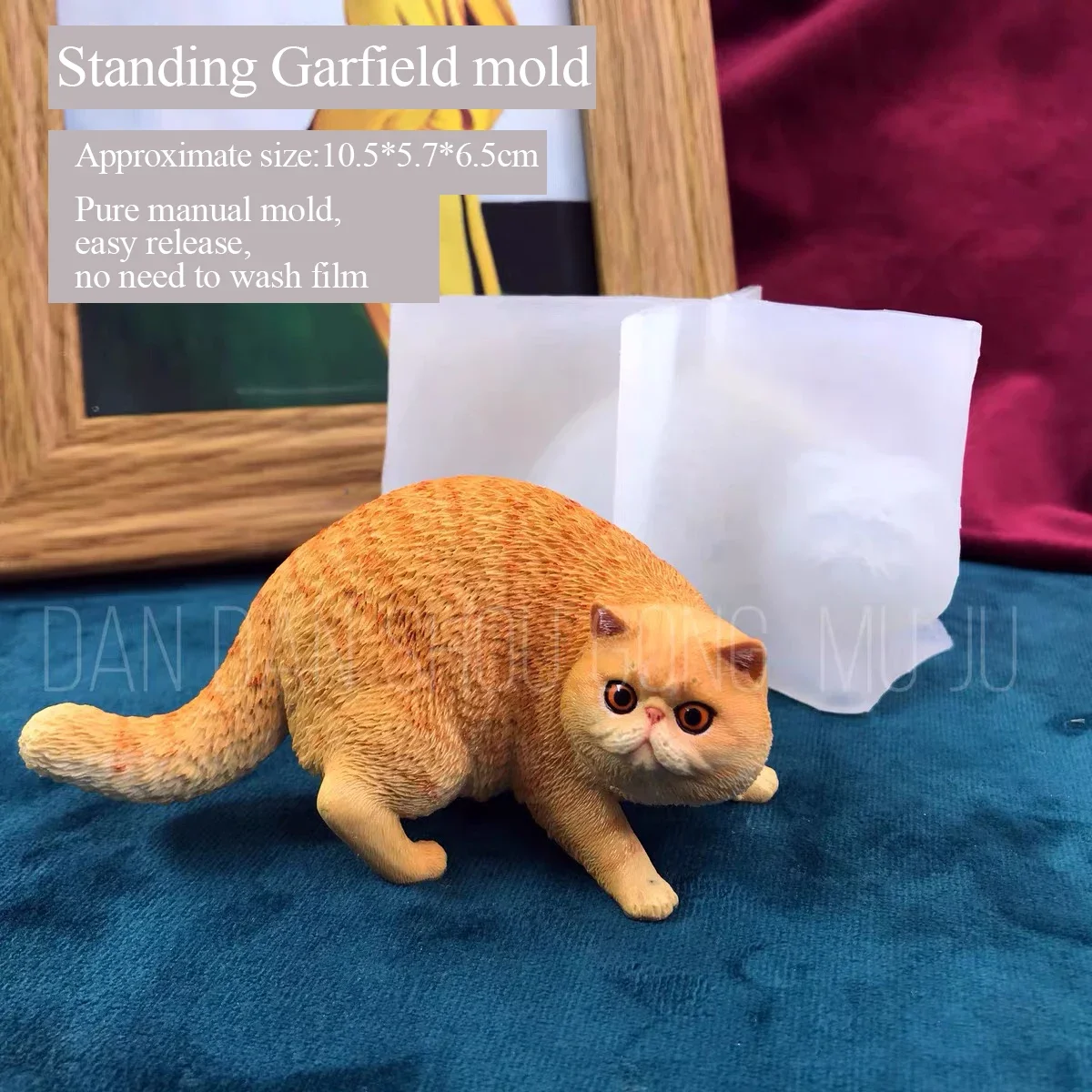 Cute Walking Garfield Cat Mold for Aromatherapy Plaster Manual Silicone Drop Glue Grinding Tool