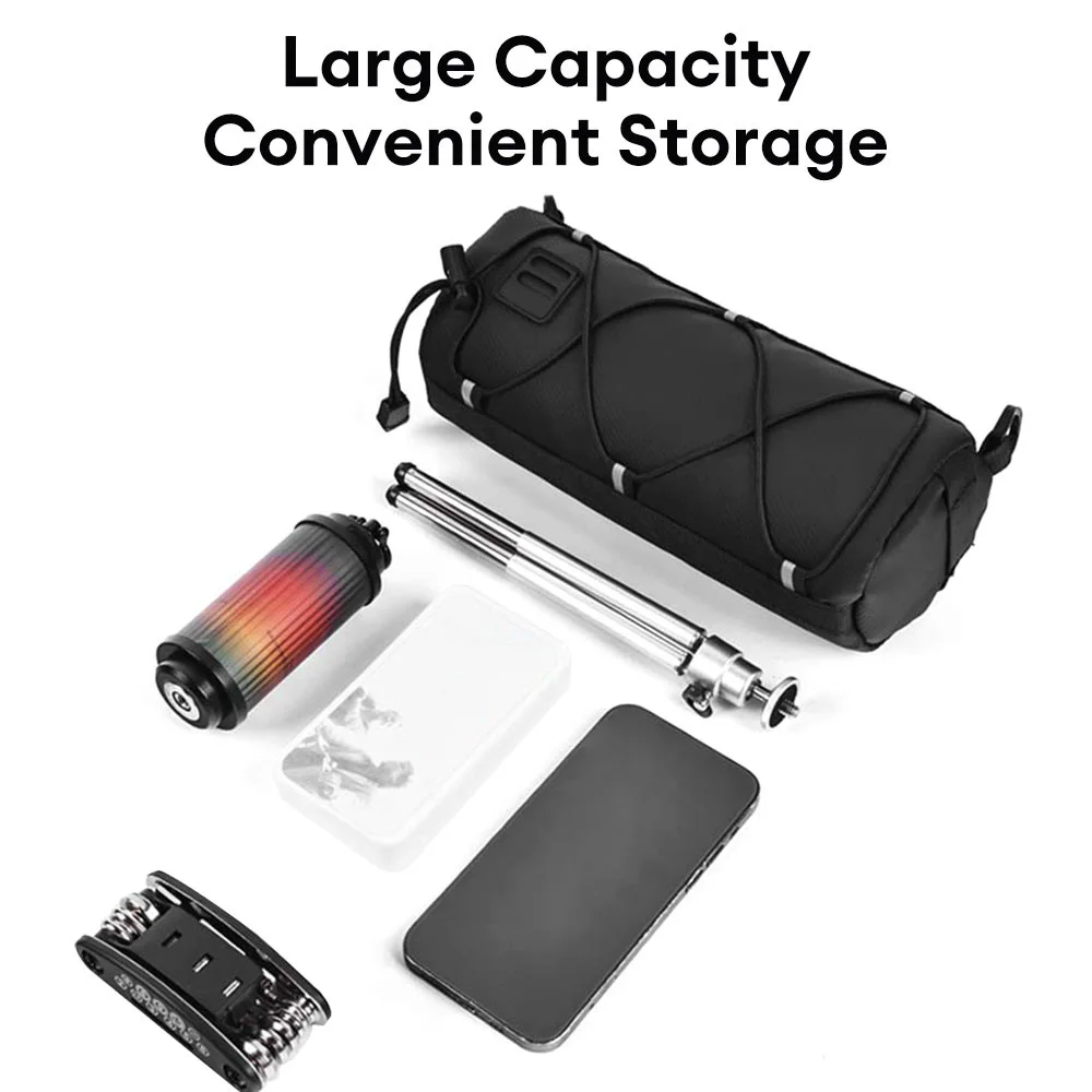 Bike Front Tube Bag Waterproof Bike Handlebar Bag Bike Storage Bag Large Capacity Backpack for Road Mountain Bike Cycling Travel