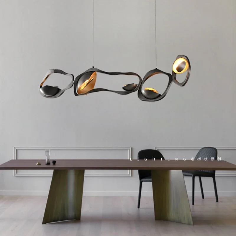 

LED Living Room Postmodern Luxury Chandelier Lighting Novelty Restaurant Island Metal Bedroom Villa Lobby Home Art Chandelier