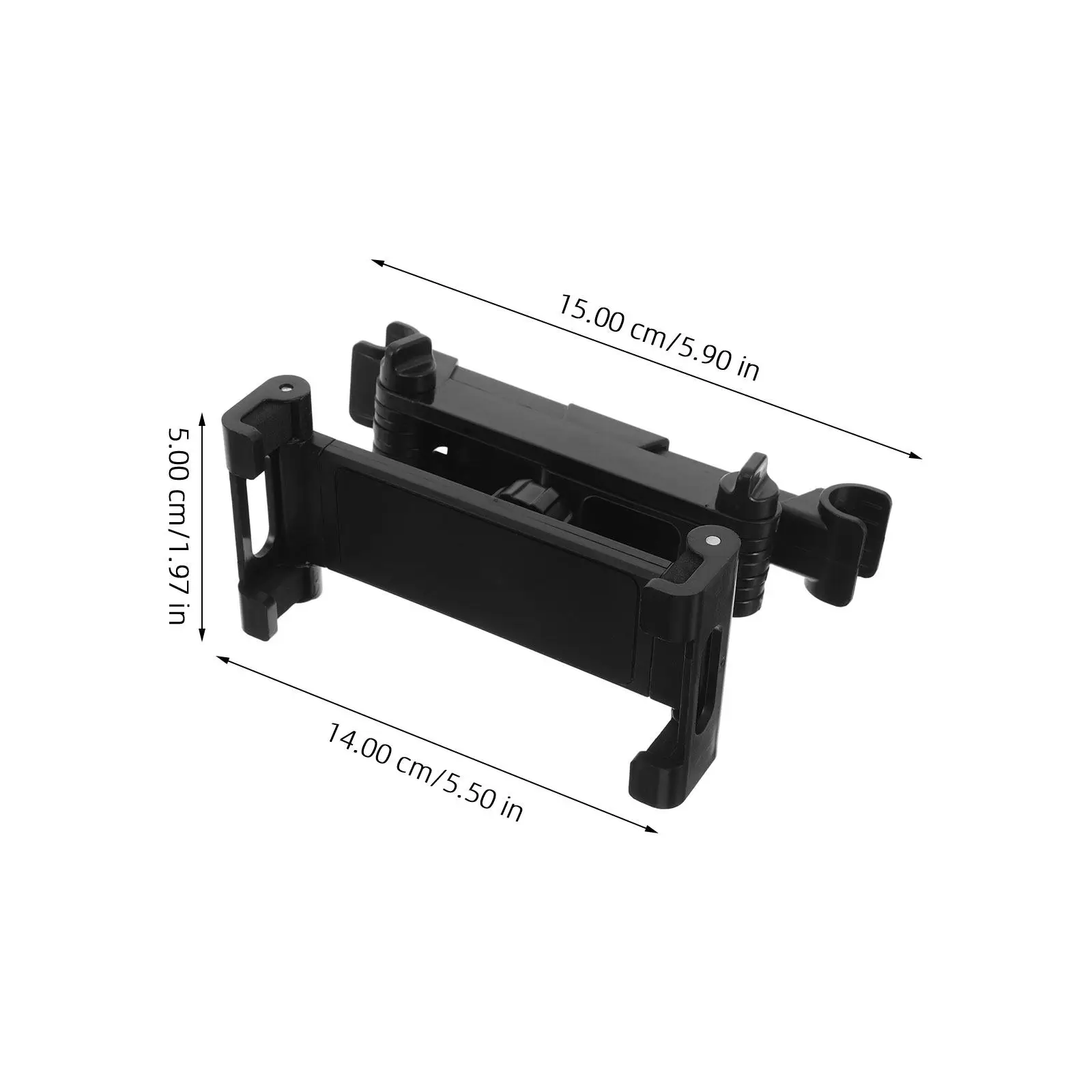 Backseat Car Phone Holder Adjustable Stretchable Headrest Mount for Tablets Smartphones Multiangle Stable Viewing No Tools view 4