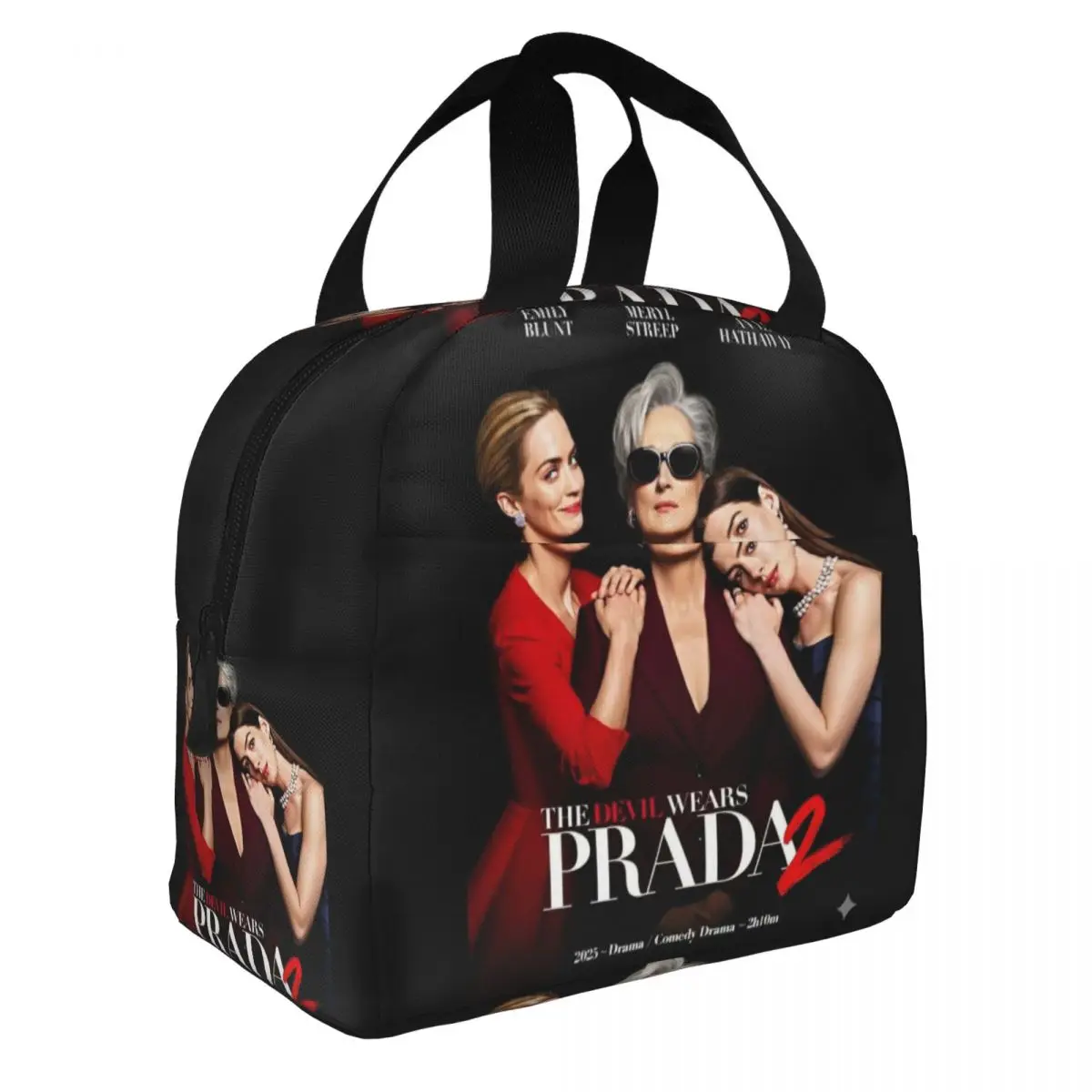 The Devil Wears Pradas Comedy Film Insulated Lunch Bag for Women Portable Cooler Thermal Lunch Box office Work School