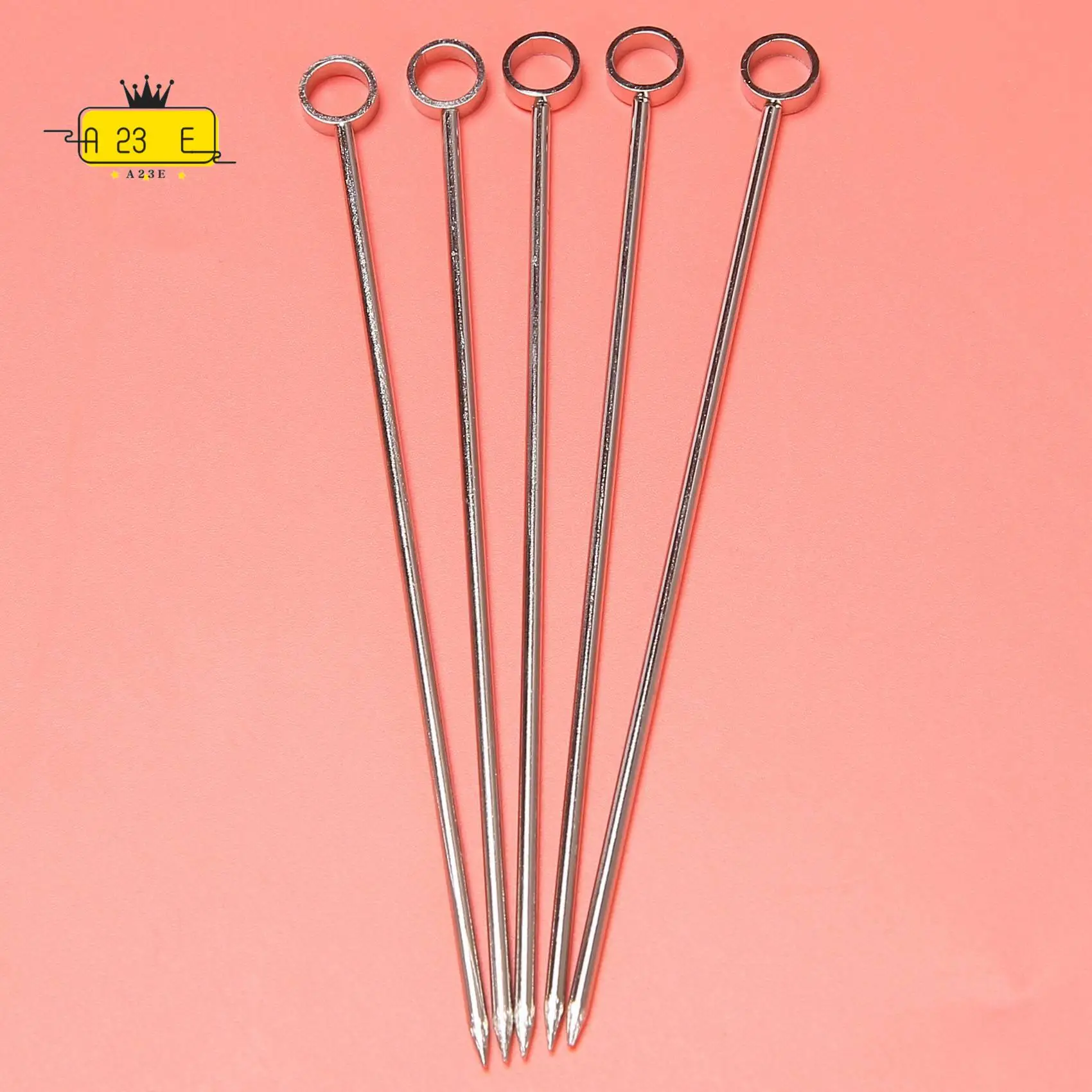 A23E-Stainless Steel Cocktail Picks Martini Picks Set (Pack Of 15)