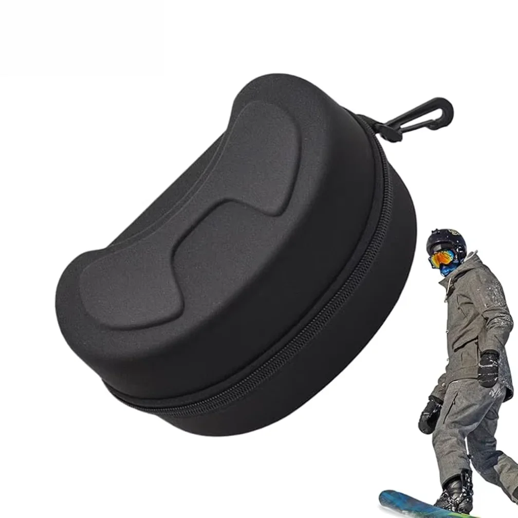 Ski Snowboard Goggles Box Hard EVA Portable Protection Carrying Case Water Resistant Shockproof Shell Ski Accessories