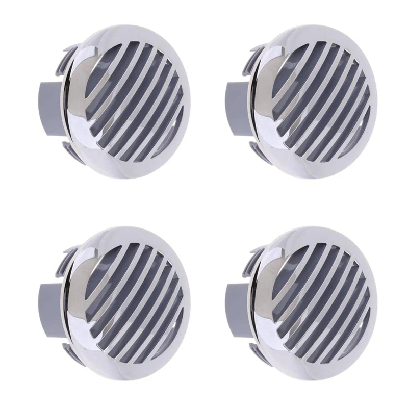 

ABJI-4 Pcs 3In/76Mm Marine Grade 316 Stainless Grill Vent Cover,Airflow Vent Cover For RV, Boats, Yachts