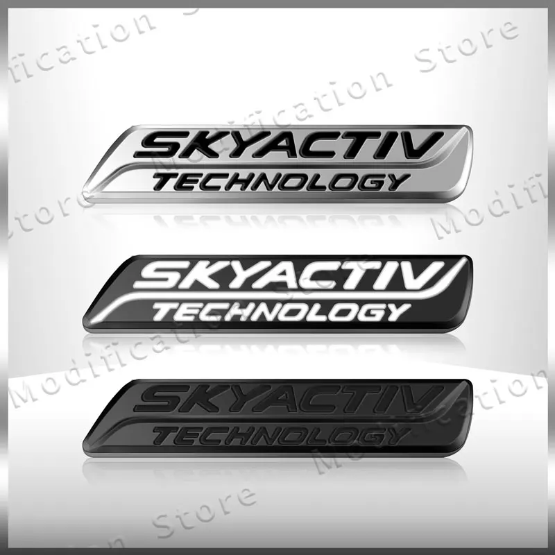 3D SKYACTIV TECHNOLOGY Logo Car Rear Trunk Badge Emblem Sider Fender Sticker For  MAZDA CX-3 CX3 CX-5 CX5 CX-7 Atenza