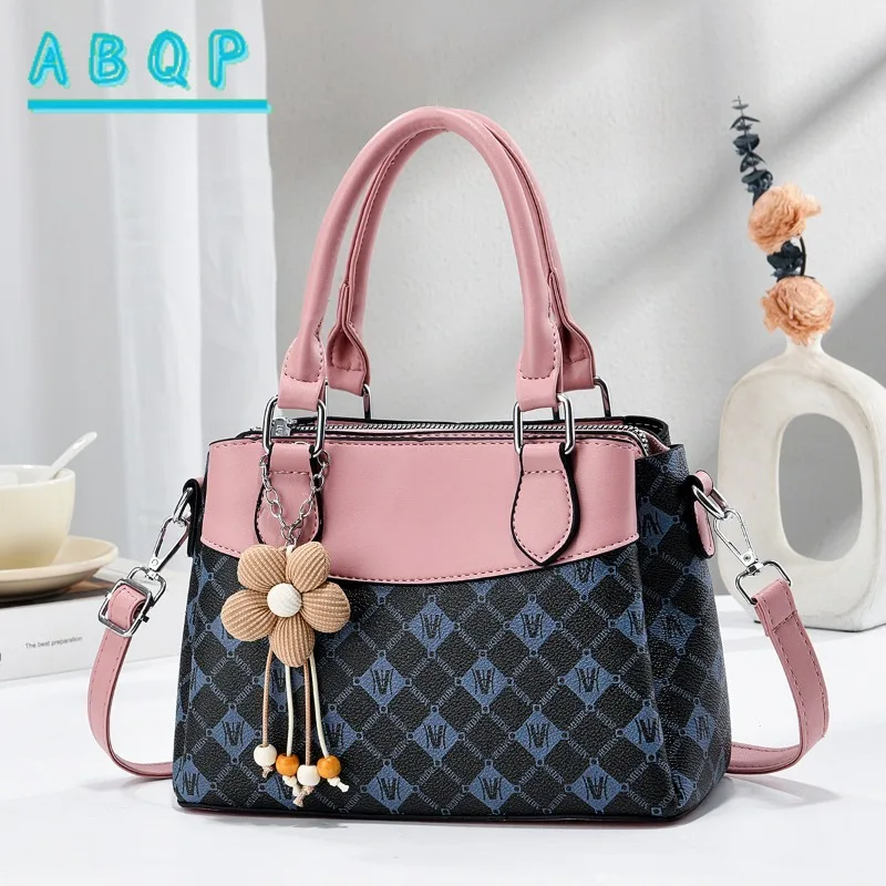 Women's Handbag Personalized Printing Fashion Women's Shoulder Messenger Bag PU Large Capacity Casual Women's Bag High Quality