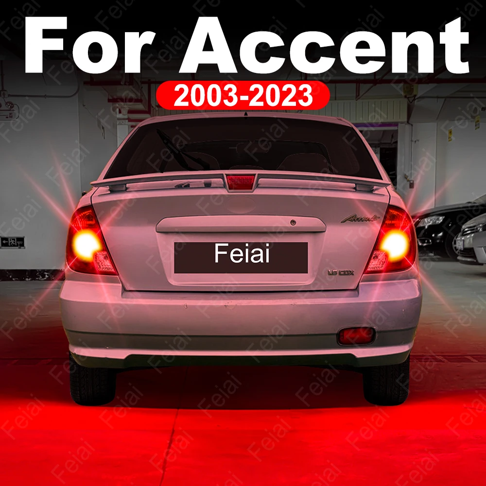 

Для Hyundai Accent светодиодная стробоскопическая лампа стоп-сигнала 2003-2007 2008 2009 2010 2011 2012-2023 акцентные аксессуары светодиодные вспышки стоп-сигналы