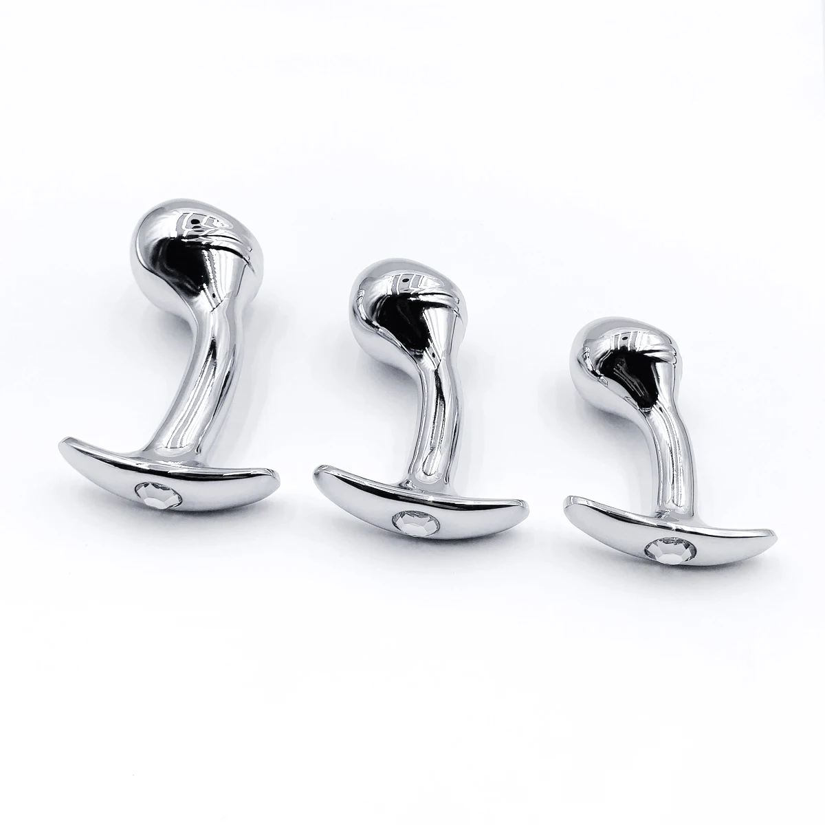 1pcs, Metal dildo anal plug, gem base butt plug, outdoor wear anchor close-fitting design, male and female masturbators, adult s