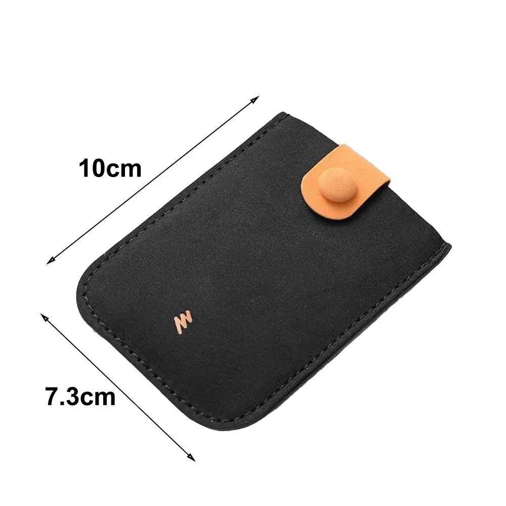 PU Leather Laminated Concealed Card Wallet Pull-out Type 4 Card Pockets Business Card Case RFID Blocking ID Card Holder Women
