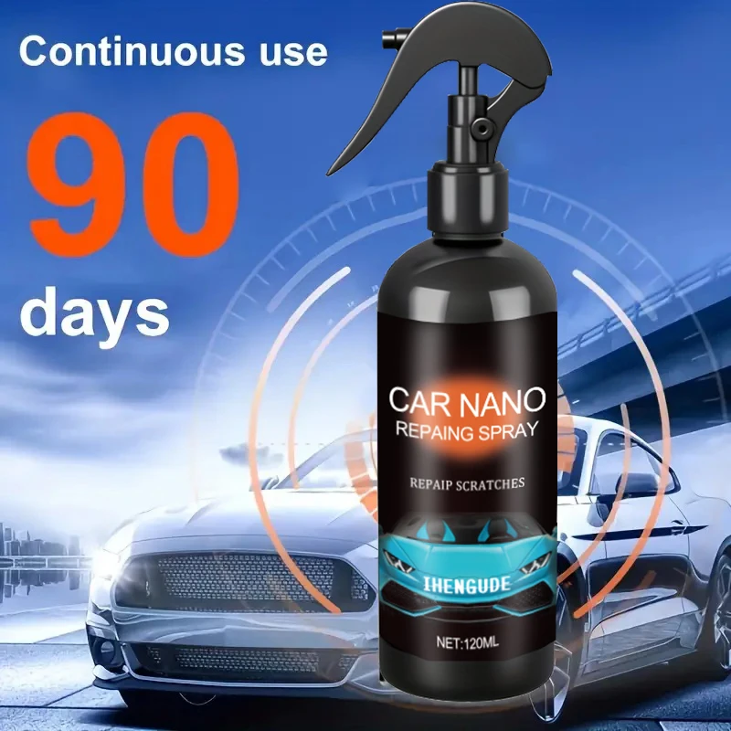 

1 Piece 120ml Car Ceramic Nano-Coating Liquid Hydrophobic Layer Polishing Paint Coating Agent Car Polishing Coating Nano Crystal - Protects Car Paint Surface from Environmental Pollution and Scratches Asphalt