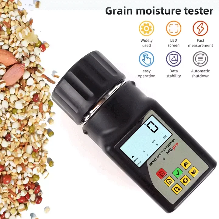 HYT056 Portable Smart Grain Moisture Meter Soybean Wheat Coffee Bean Moisture Detector