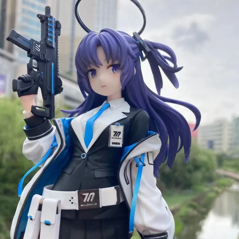 Anime Hayase Yuka Beeldje Blauw Archief Cartoon Game Figuur Schattig Meisje Model Standbeeld Pvc Collectie Ornament Pop Speelgoed Cadeau