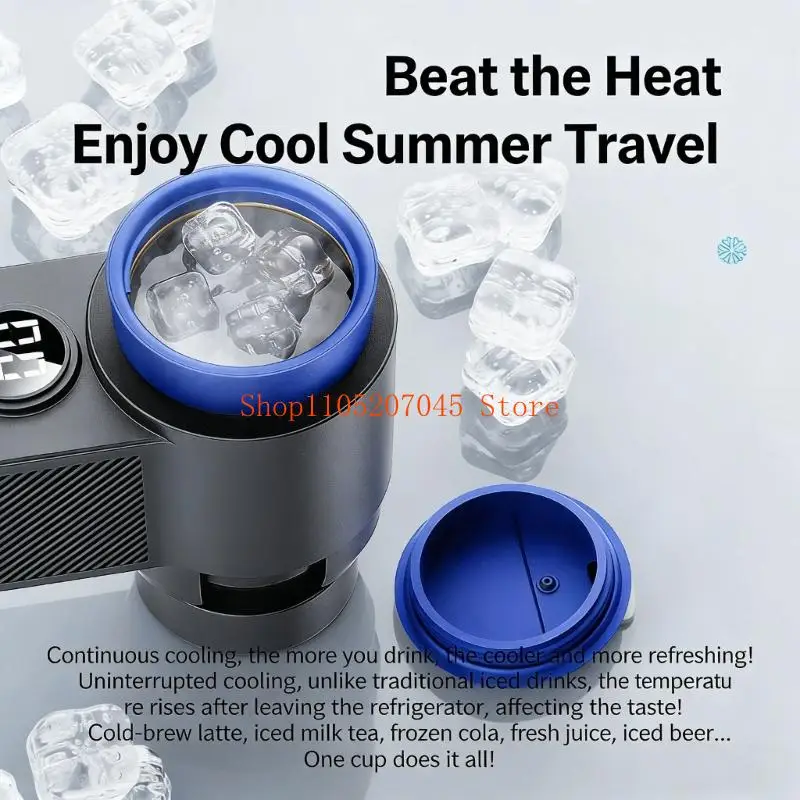 37cd New 12V Vehicle Powered Temperature Managing Cup Both Cools And Heats Beverages On Road Adventures