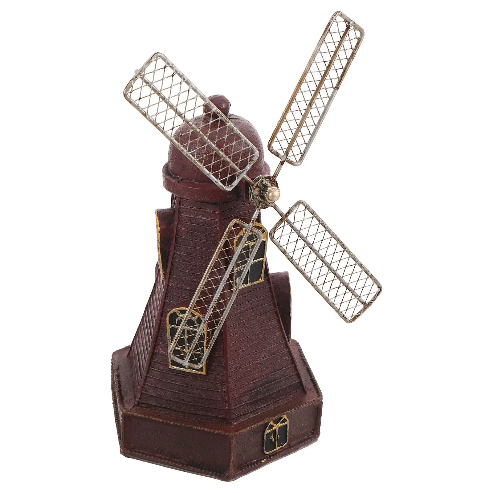 Decorative Windmills For Home Office Decor Christmas Decor Shelf Vintage Dutch Mini Pinwheel Ornament 2X7 7X5 Inches