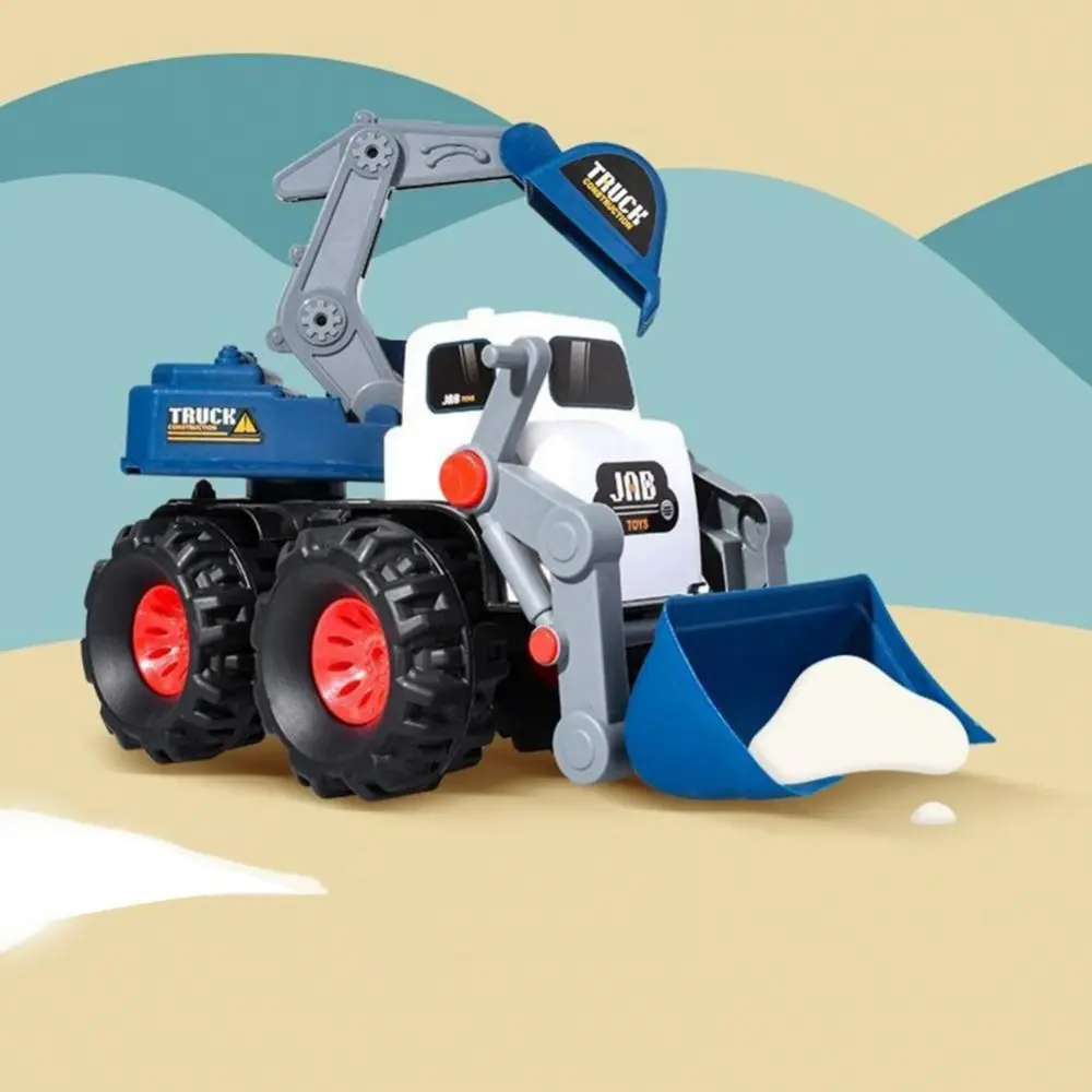 

Модный детский строительный грузовик-экскаватор из АБС-пластика, классический большой бульдозер