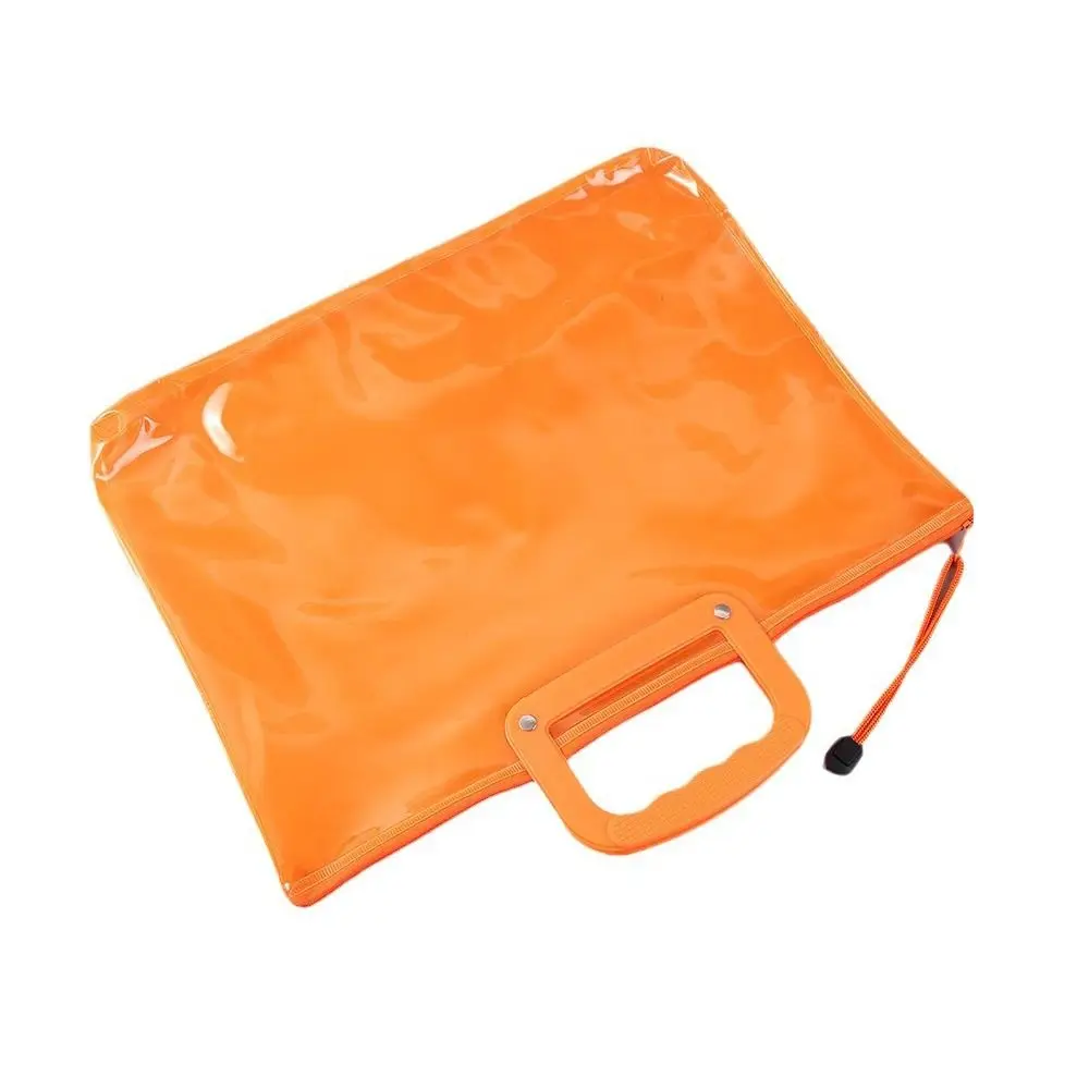 

Thickened PVC Storage Bag Handheld Large Capacity Portable Envelope Folder Waterproof File Bag Students