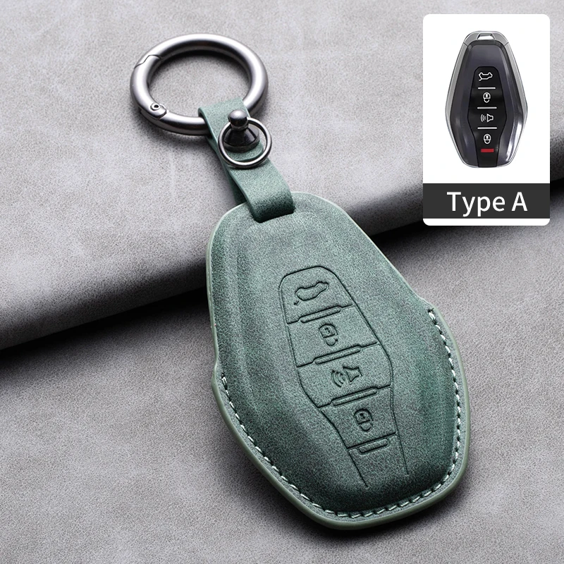 

Leather Car Remote Key Case Cover For Chery Jetour X70 X90 X95 Plus 2020 2021 2022 2023 Holder Keychain Accessories