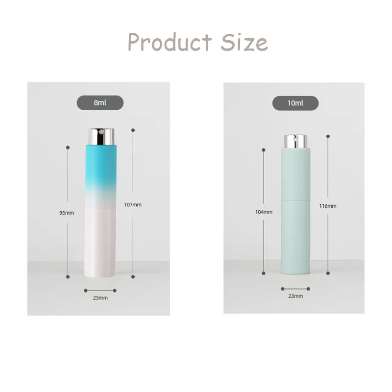 1Pcs 10ml Portable Mini Refillable Perfume Bottle Spray Empty Cosmetic Containers Atomizer Bottling Travel Tool