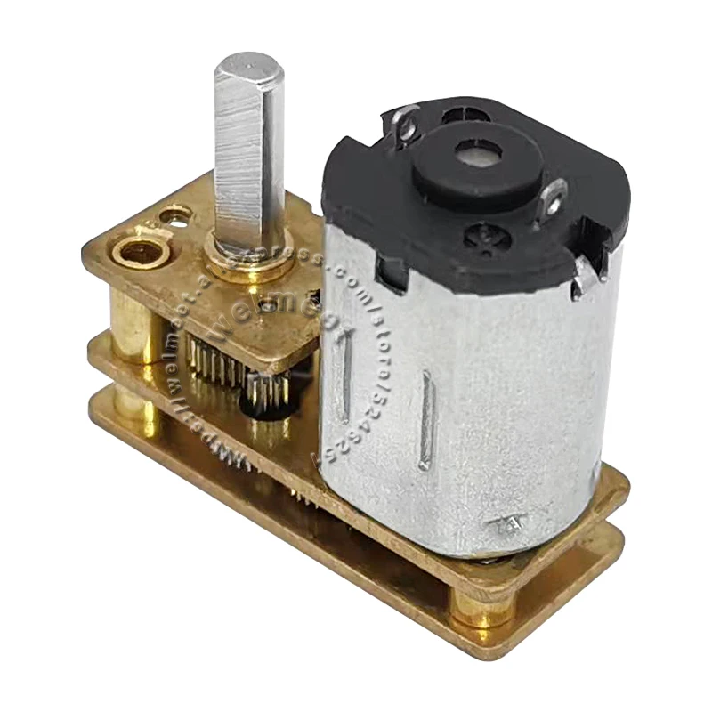 1x DC3V/6V/12V 5-800RPM N20 Inverted Type Metal Gearbox Speed Reduction Gear Motor For Electronic Lock Smart Car Φ3x10mm Shaft