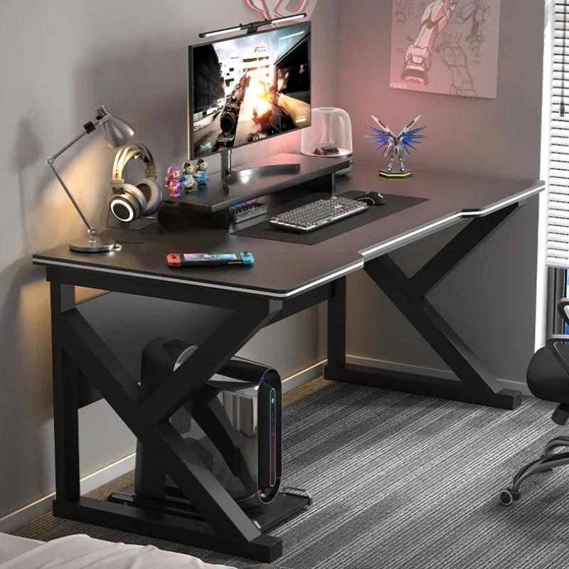 Ergonomic Gaming Set Mesa e Cadeira, Mesa do Computador com Monitor Stand, Mesa de Estudo, Escrita Workstation, Home Office, 31,5\