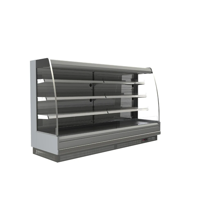 

Customized Commercial Semi Vertical Island Chiller Beverage Display Refrigerator for Supermarket Fresh Produce Storage