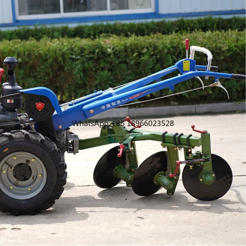 8-22hp walking tractor matched good quality heavy duty 2 discs plough disk plow for sale