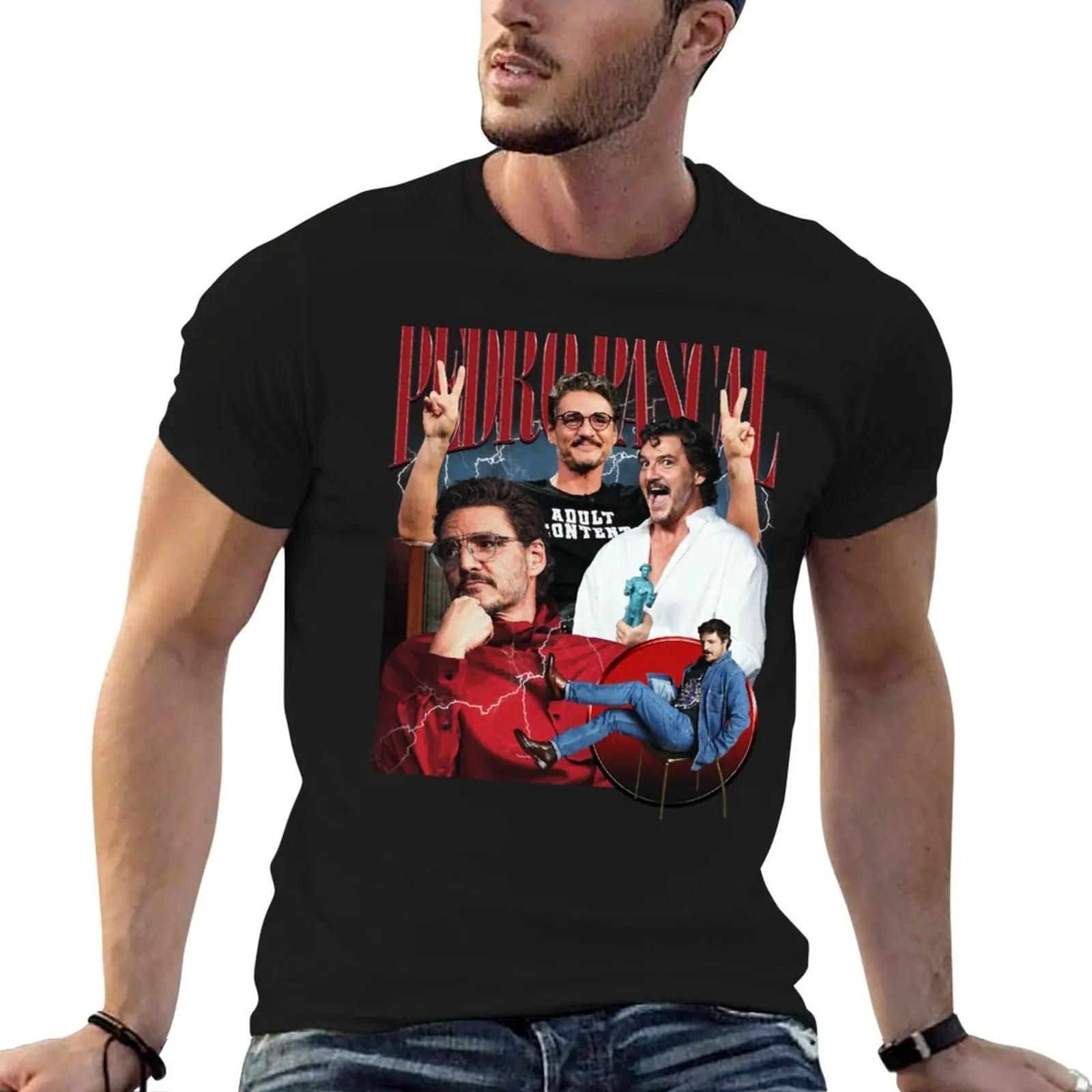 

Pedro Pascal Bootleg Print T-Shirt man t shirt cotton high quality man t shirt summer T-Shirt
