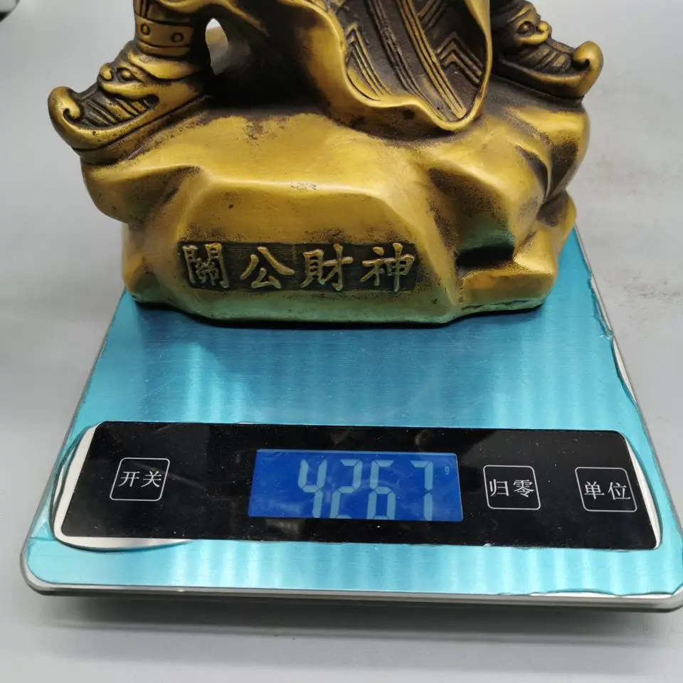 bronze collection, statue of Guan Gong's God of Wealth, 