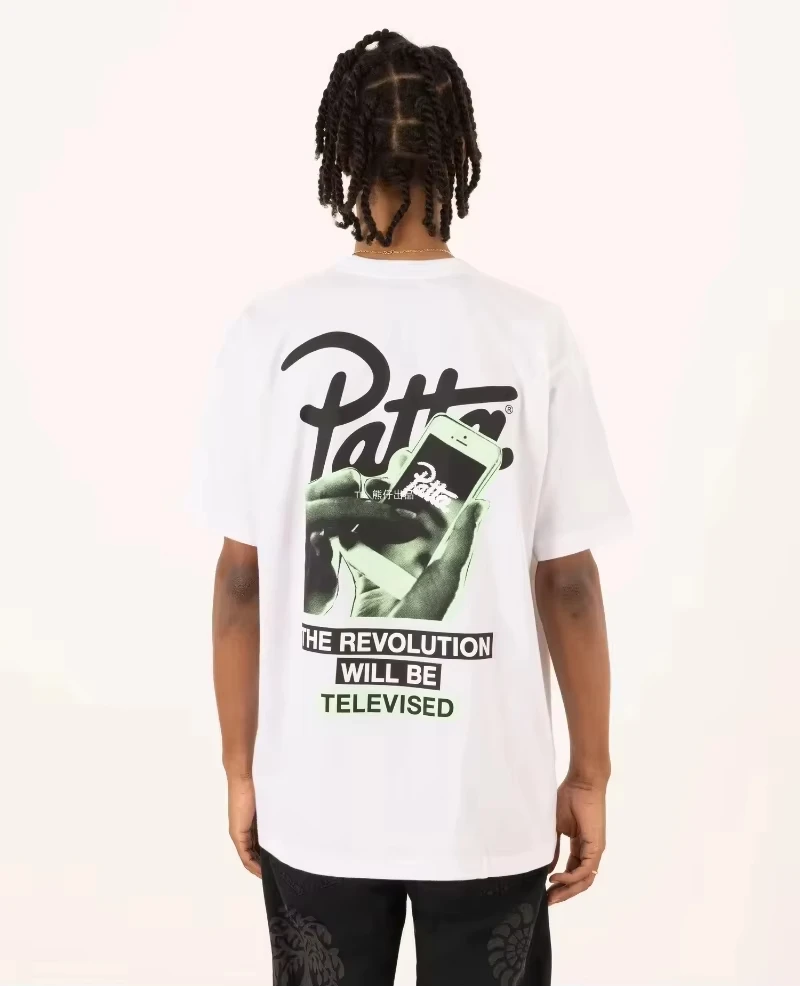 

2025 PATTA Chlorophyll 20 Years Anniversary T-shirt Unisex Fashion Street Wear Pure Cotton Skin-friendly Soft Breathable Sports