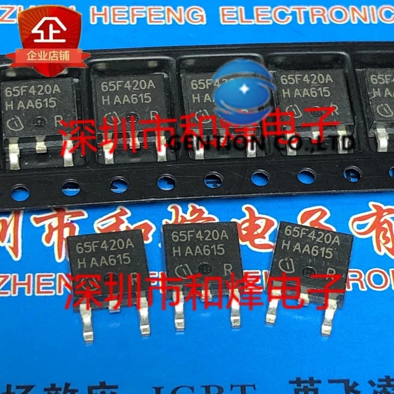 10PCS 65F420A IPD65R420CFDA TO-252 650V 80A  in stock 100% new and original