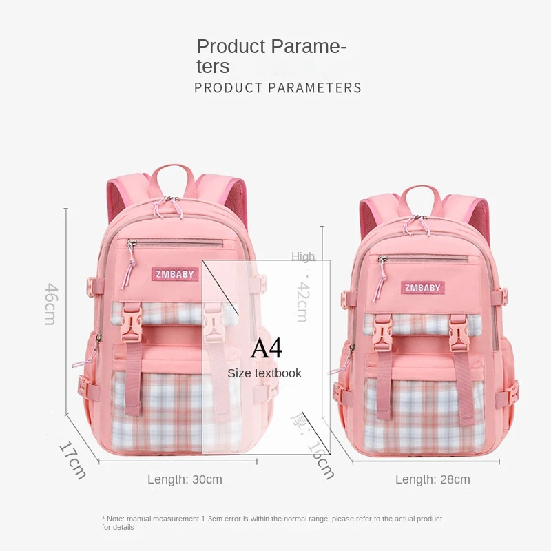 Kids School Backpack Children Orthopedic Primary School Bag Students Backpack For Teenagers Girls Large Capacity Book Bag