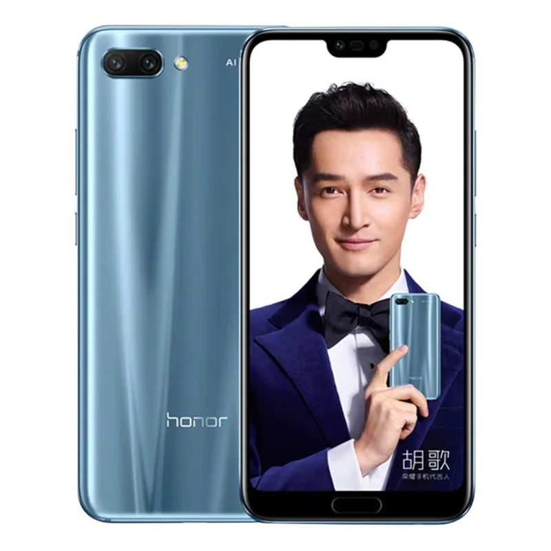 Versione globale nuovo originale Honor 10 Smart Phone Android COL-L29 4G LTE 8.1 Kirin 970 5.84 "2280x1080 24.0MP Fingerprint OTA NFC