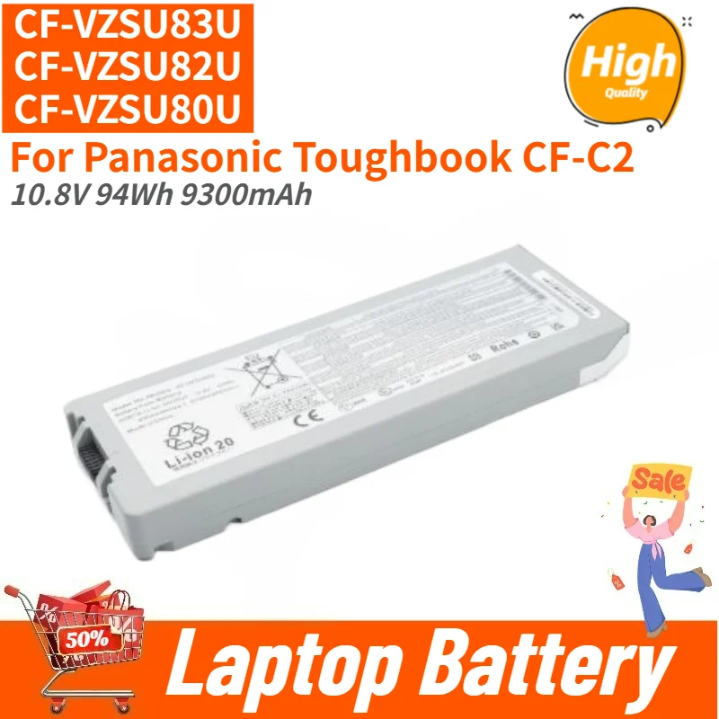

100% New CF-VZSU83U CF-VZSU82U CF-VZSU80U High Quality Laptop Battery 10.8V 94Wh 9300mAh For Panasonic Toughbook CF-C2