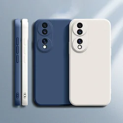 Coque arrière de protection de l'appareil photo pour Honor, étui de luxe antichoc, silicone liquide, carré souple, original, Honor 90, Honor 90 Pro, Honor 90 Pro, 5G