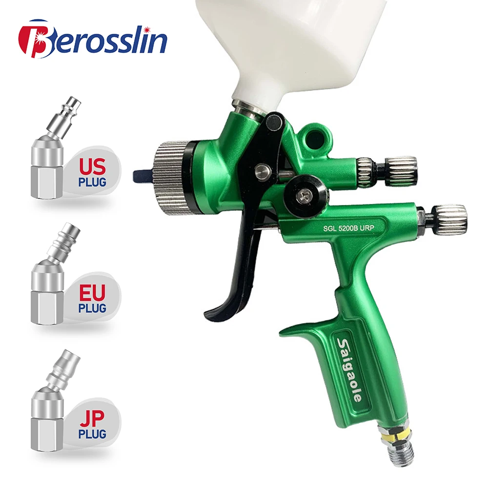 

HVLP Spray Gun Automotive Finishes High Fogging Paints Sheet Metal Spray Guns Industrial Furniture Leather 1.3mm Airbrush Gun