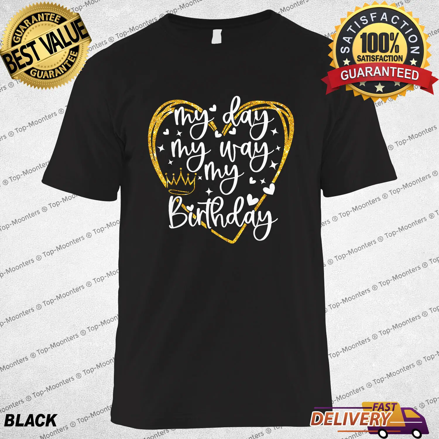 Letter T-shirt, suitable for birthday gifts