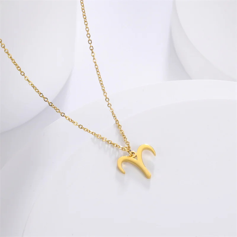 12-Sternbild-Anhänger-Halsketten für Frauen, Mädchen, Widder, Steinbock, Stier, Halskette, Ketten, Halsband, Anhänger, Schmuck, Geburtstagsgeschenke – Detail 8