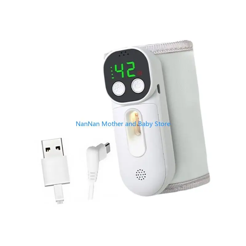 غطاء تسخين حليب الأطفال اللاسلكي سريع التسخين، بطارية محمولة 10000 مللي أمبير في الساعة #5