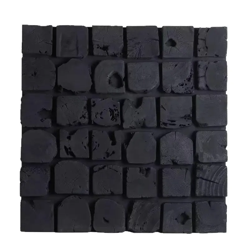 

Wabi Sandy Wind Solid Wood Three-dimensional Decorative Painting Living Room Entrance Mural Homestay