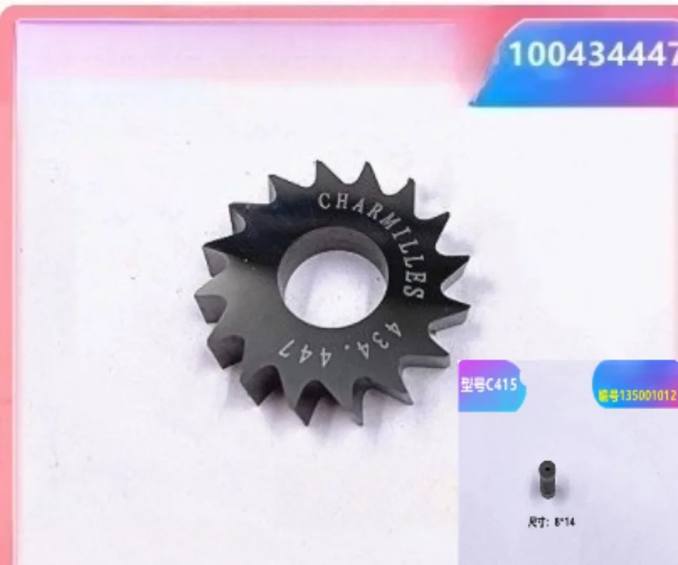 1PC EDM Cutter C416 Ø30x16Teeth 100434447 + 1PC Knife Ø8xØ2.0x14H 135001012 for WireCut ROBOFIL 240CC