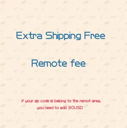 For buyers about remote area cost and additional shipping charges (you can adjust the units when you order)