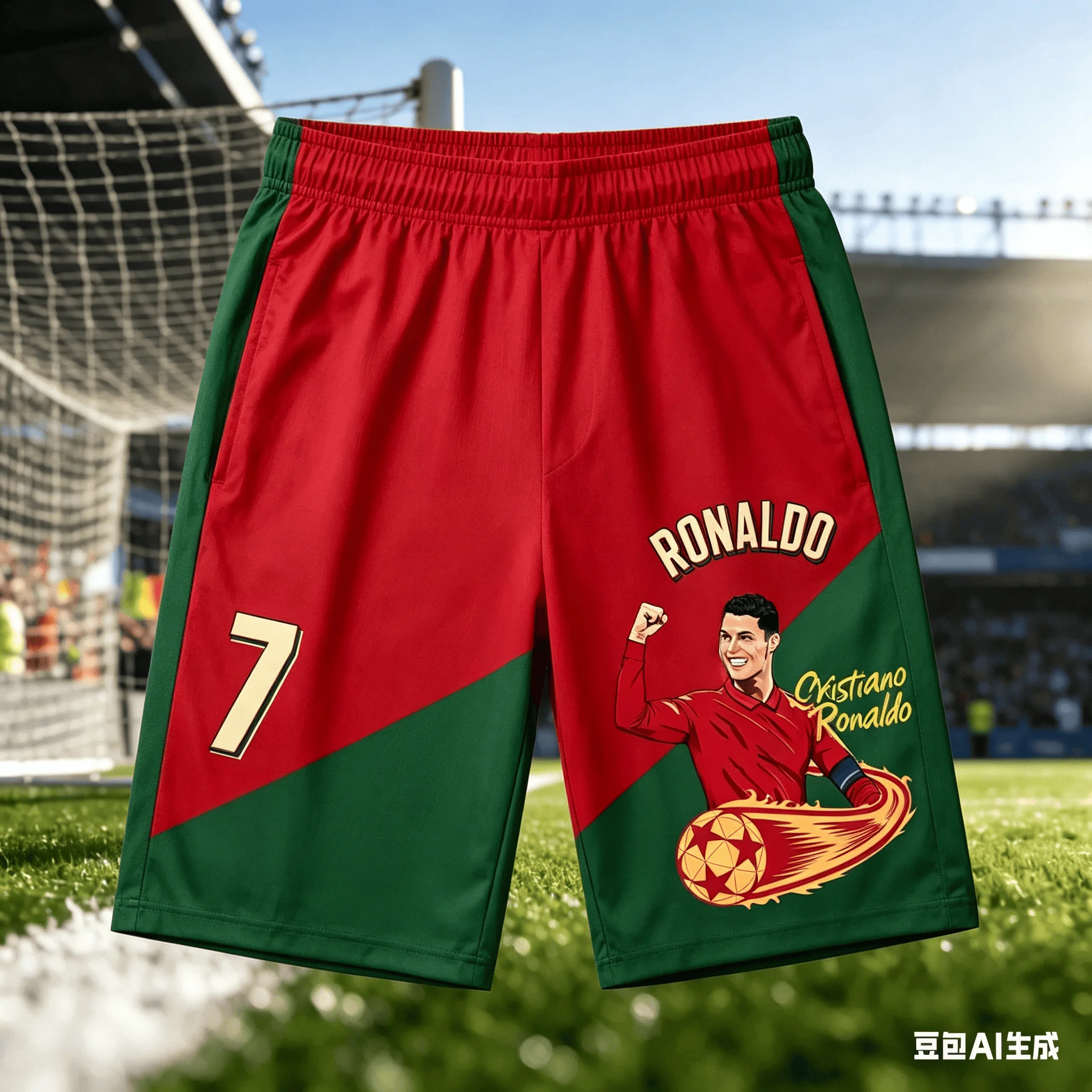 Football King Cristiano Ronaldo No. 7 Legendary Shorts! Must-have Sports and Casual Pants for Adult and Child Fans