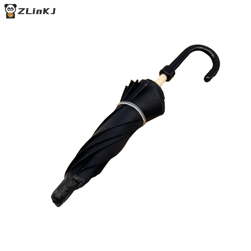 ▶1:12 Dollhouse Simulation Mini Black Umbrella Model Toys Accessories Decoration Retro Miniature Scene Ornaments view 6